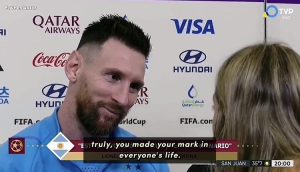 ขวัญใจชาวอาร์เจน! นักข่าวทำซึ้งขอบคุณ ‘เมสซี่’ มอบความสุขให้ผู้คน