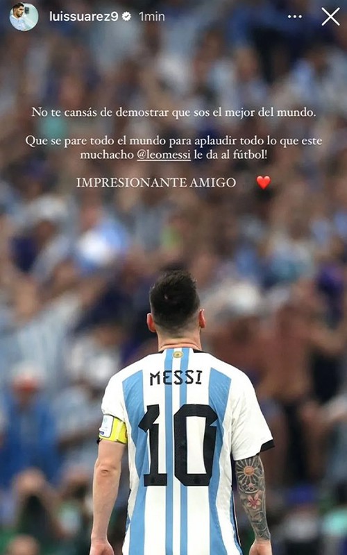 สุดเกิ๊น! ซัวเรซซูฮก ‘เมสซี่’ นายแน่มาก