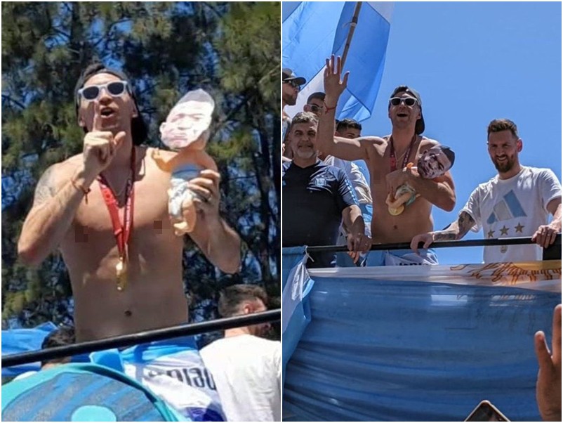 ปั่นให้สุด! ‘มาร์ติเนซ’ อุ้มตุ๊กตาเด็กน้อยหน้า ‘ปธ.เป้’