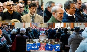 อดีตเพื่อนร่วมทัพแห่ร่วมงานอาลัย ‘วิอัลลี่’