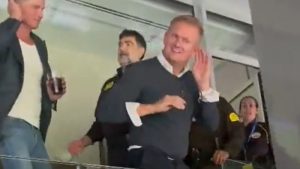 เปล่าปาถั่ว! ‘พ่อฮาลันด์’ แจงแค่หยอกล้อ ‘แฟนราชัน’