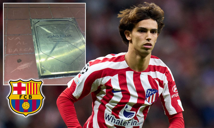 ไปบาร์ซ่าซะ! ‘แฟนตราหมี’ เขียนป้ายชื่อไล่ ‘เฟลิกซ์’