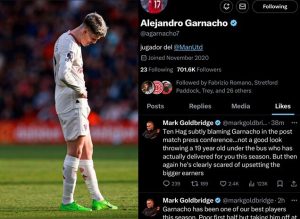 เผย ETH เรียก ‘การ์นาโช่’ คุยส่วนตัวเคลียร์ดราม่ากดไลค์