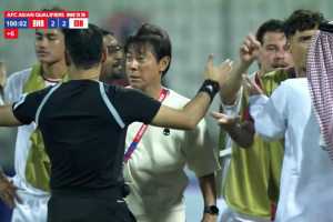 ทดเกินป้าย! ‘โค้ชอินโด’ โอดเปาลำเอียงทำเจ๊าบาห์เรน