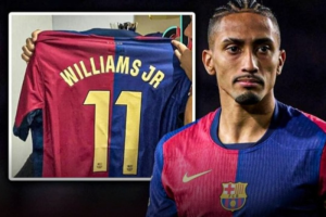 ‘ราฟินญ่า’ เจ็บใจแฟนบาร์ซ่าชูเสื้อ ‘นิโก้’ ย้ายแทนที่