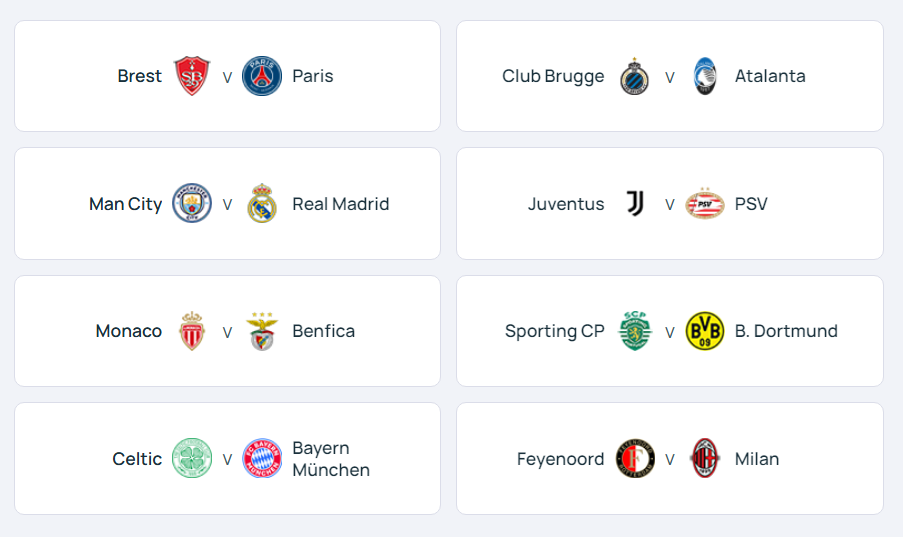 ราชันปะทะเรือ, มิลานเจอเฟเยนอร์ด, ม้าลายชนพีเอสวี…ประกบคู่เพลย์ออฟ UCL