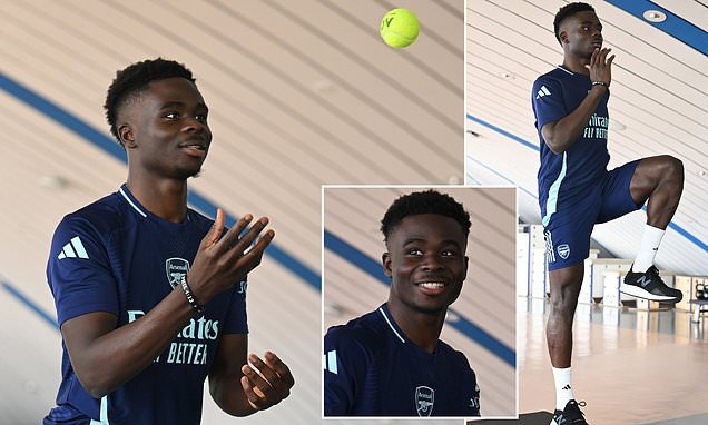 ปืนยิ้ม! ‘ซาก้า’ เริ่มซ้อมเบา ๆ ลุ้นคืนสนามก่อนกำหนด