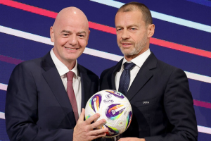 ไอเดียแย่! ‘ปธ.ยูฟ่า’ ไม่เอาด้วย ‘บอลโลก’ 64 ทีม