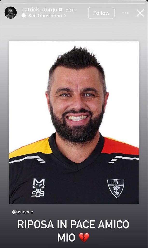 เลชเช่เลื่อนดวลอตาลันต้าหลัง ‘นักกายภาพ’ เสียชีวิต