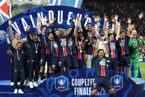 เหลือยุโรป! PSG เก็บบอลถ้วยทำ 3 แชมป์ในประเทศ