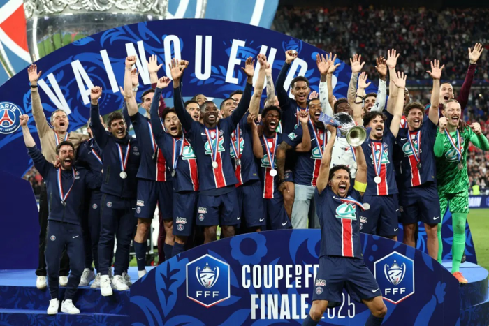 เหลือยุโรป! PSG เก็บบอลถ้วยทำ 3 แชมป์ในประเทศ