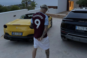 หนุนหลังพี่แรช! ‘การ์นาโช่’ ใส่เสื้อวิลล่าลงโซเชียล