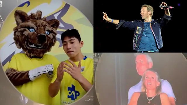 อย่างปั่น! ทีมฝอยทองเปิดตัวแข้งใหม่ล้อเลียน ‘คิสแคม Coldplay’