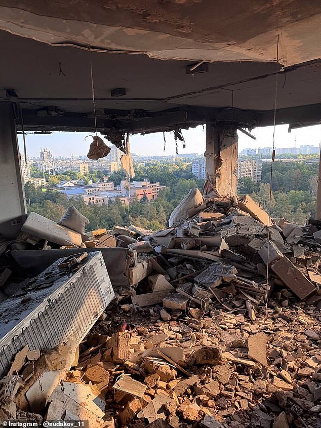 ‘ซูดาคอฟ’ บ้านพังเละเจอโดรนรัสเซีย