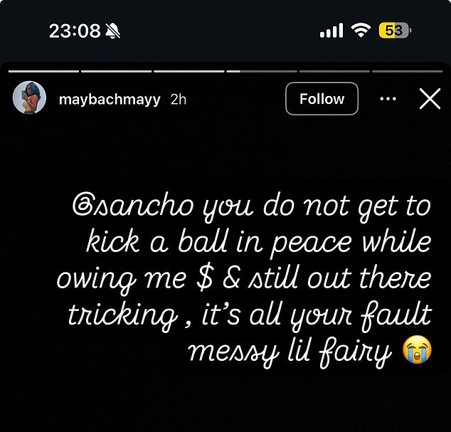 ไม่สงบแน่! แฉ ‘ซานโช่+แฟน’ ค้างเงินอดีตเอเยนต์