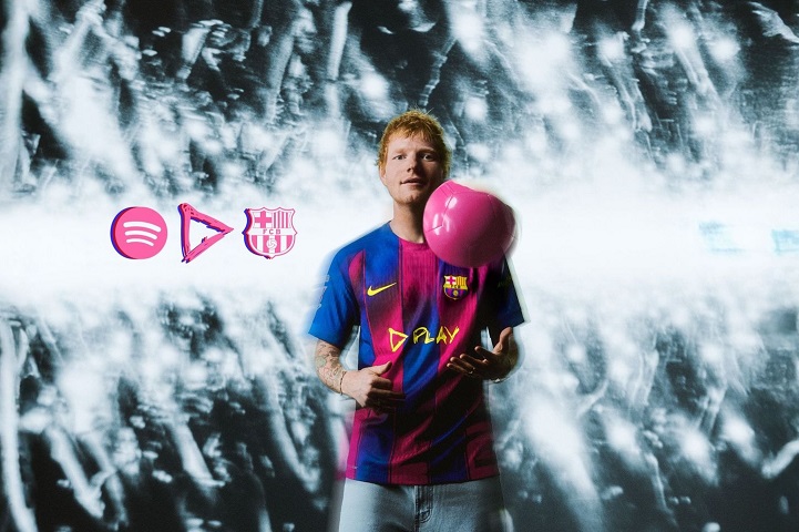 ใส่แข่งกลาซิโก้! บาร์ซ่าจับมือ ‘เอ็ด ชีแรน’ ออกชุดแข่งคาดอกลิมิเต็ด