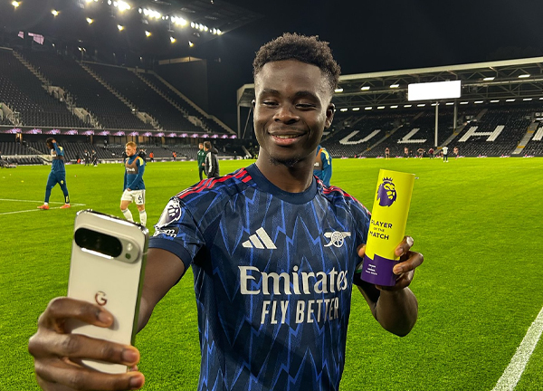 ขาดไม่ได้! สุดหล่อยก ‘ซาก้า’ คีย์แมนปืนลุ้นแชมป์