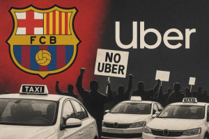 ‘ตัวแทนแท็กซี่’ ค้านบาร์ซ่าเซ็นสัญญา ‘อูเบอร์’