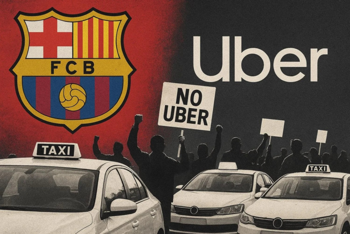 ‘ตัวแทนแท็กซี่’ ค้านบาร์ซ่าเซ็นสัญญา ‘อูเบอร์’